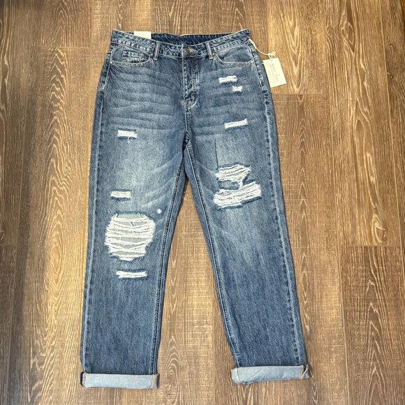Grace & Lace Distressed Jeans – Size 10 - Picture 1 of 16